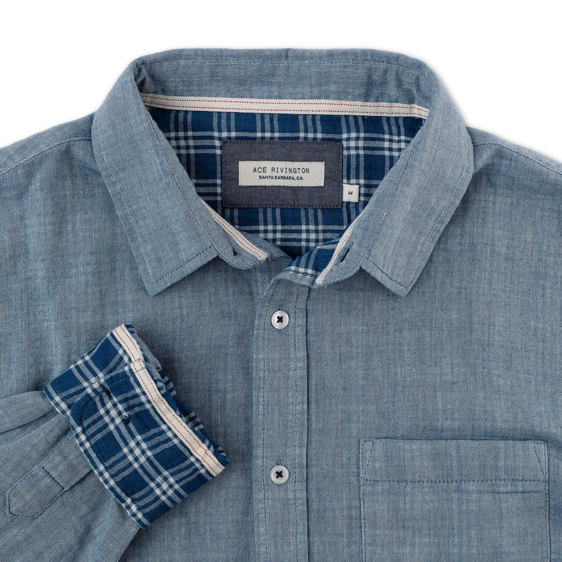 Double Gauze - Long Sleeve - Chambray – Ace Rivington