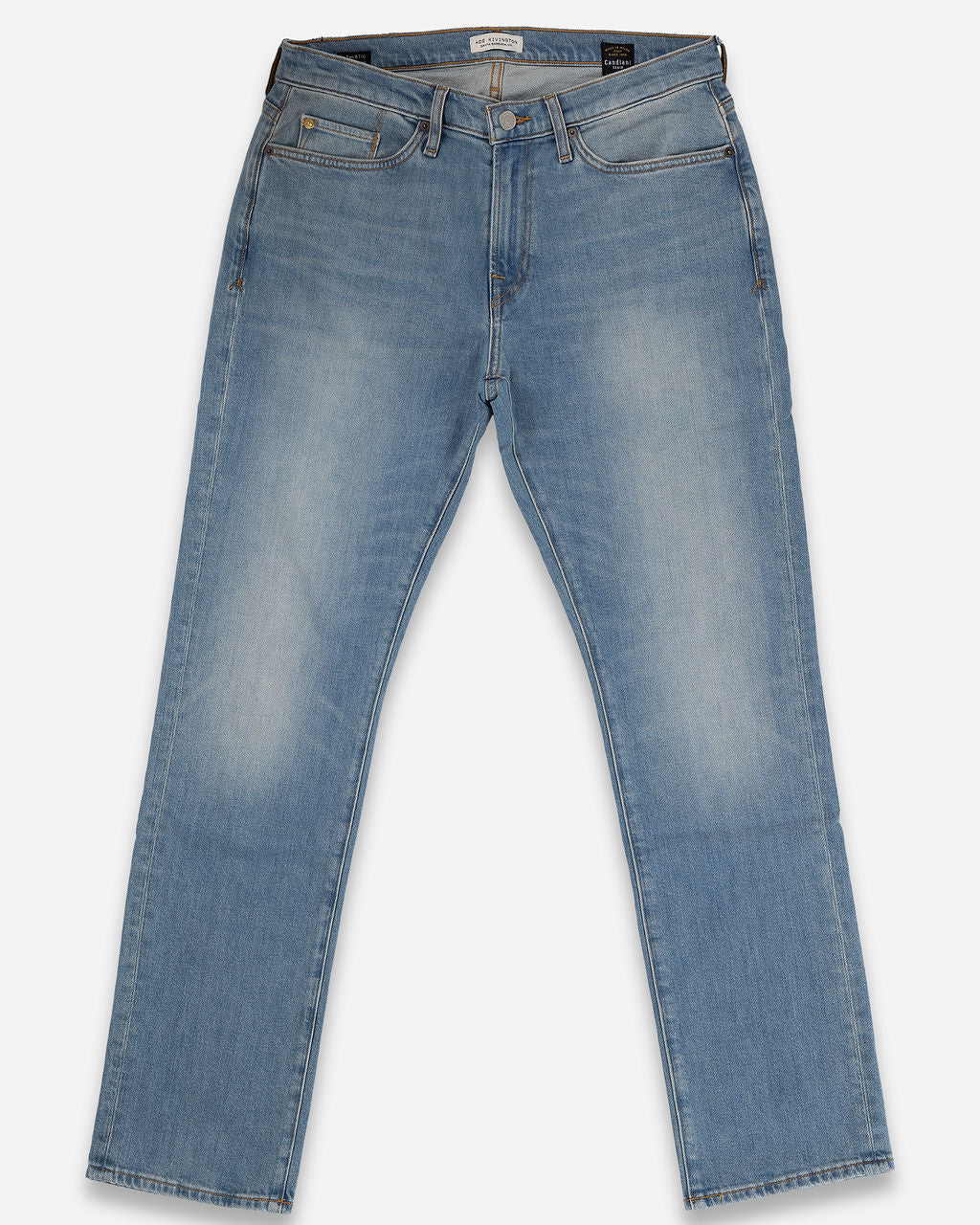 Ace Rivington Light Vintage - Athletic Straight-Leg Denim Jeans Front View.