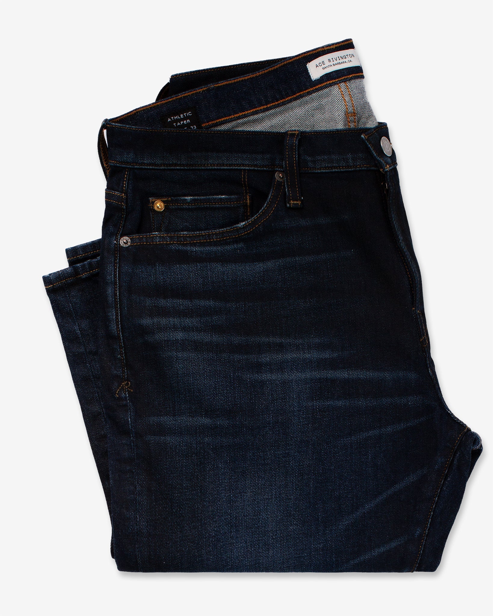 Athletic Taper Denim Jeans - Asphalt