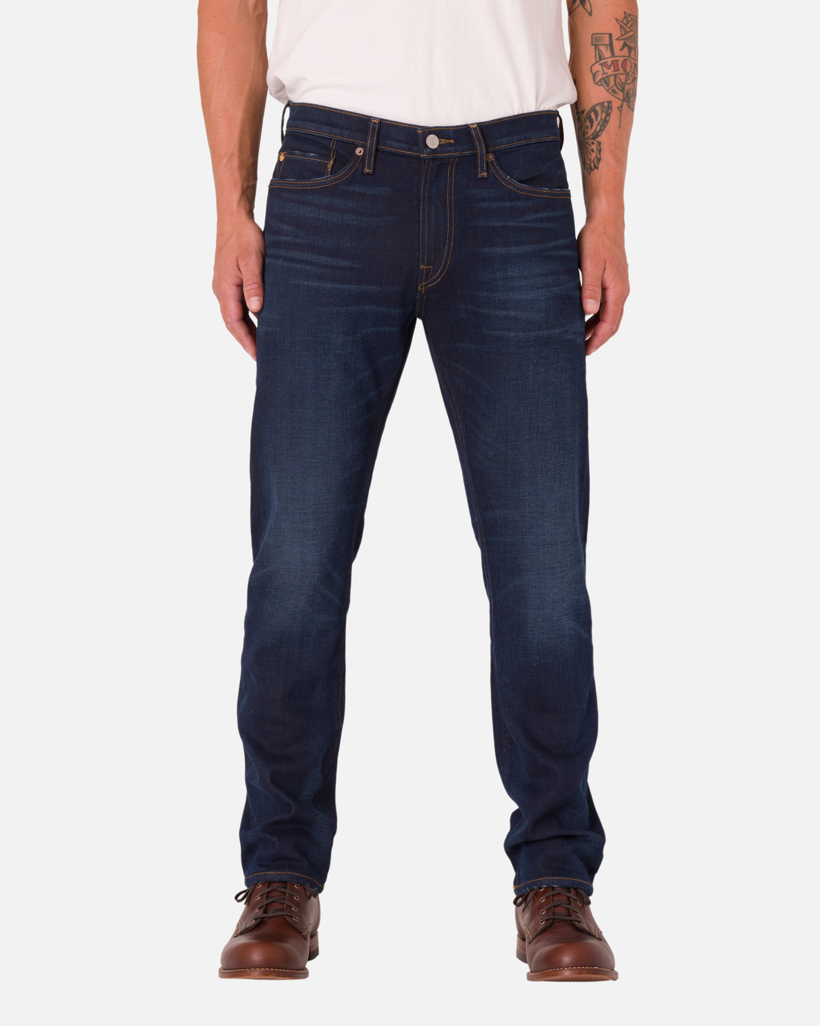 Athletic Taper Denim Jeans - Asphalt