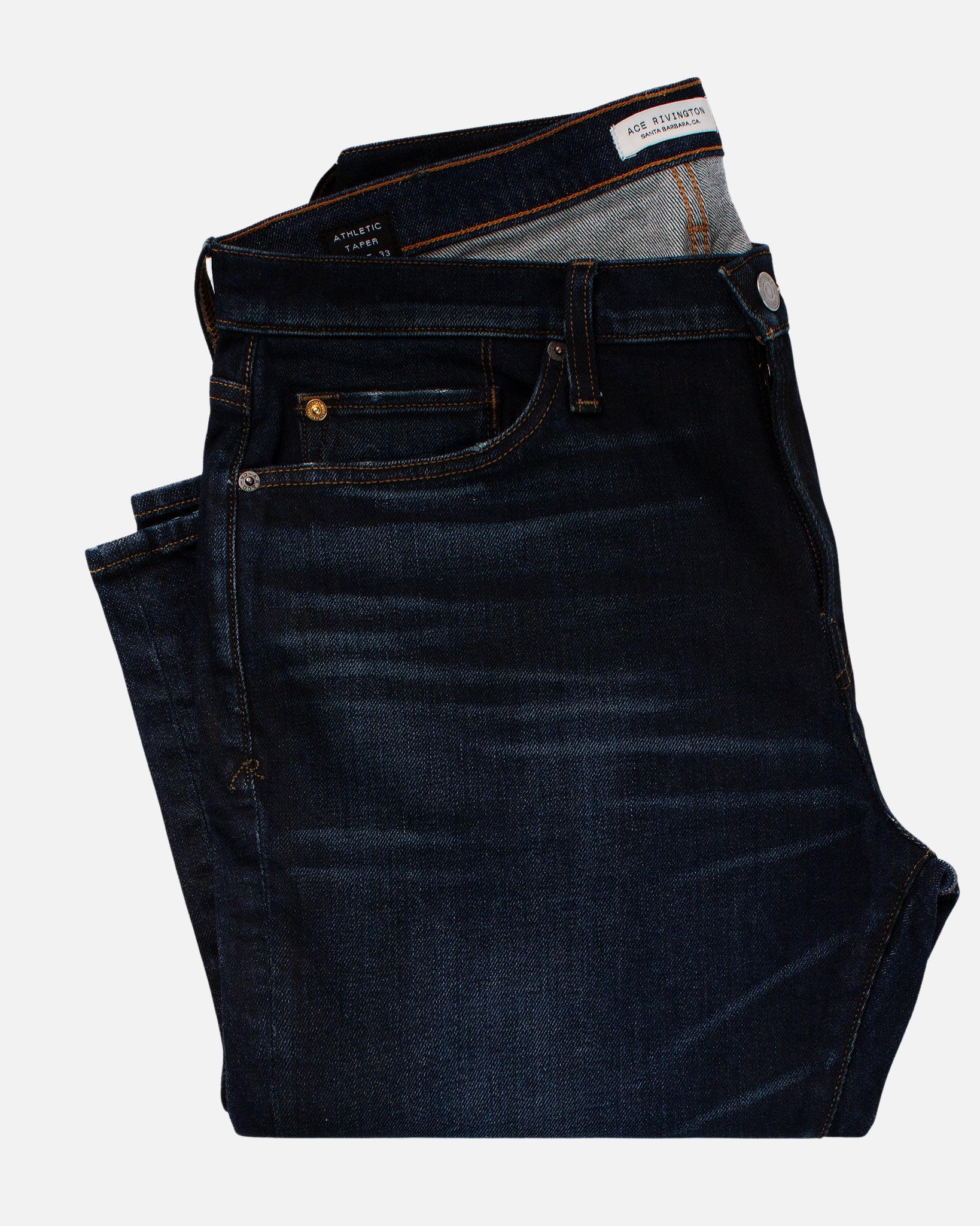 Athletic Taper Denim Jeans - Asphalt