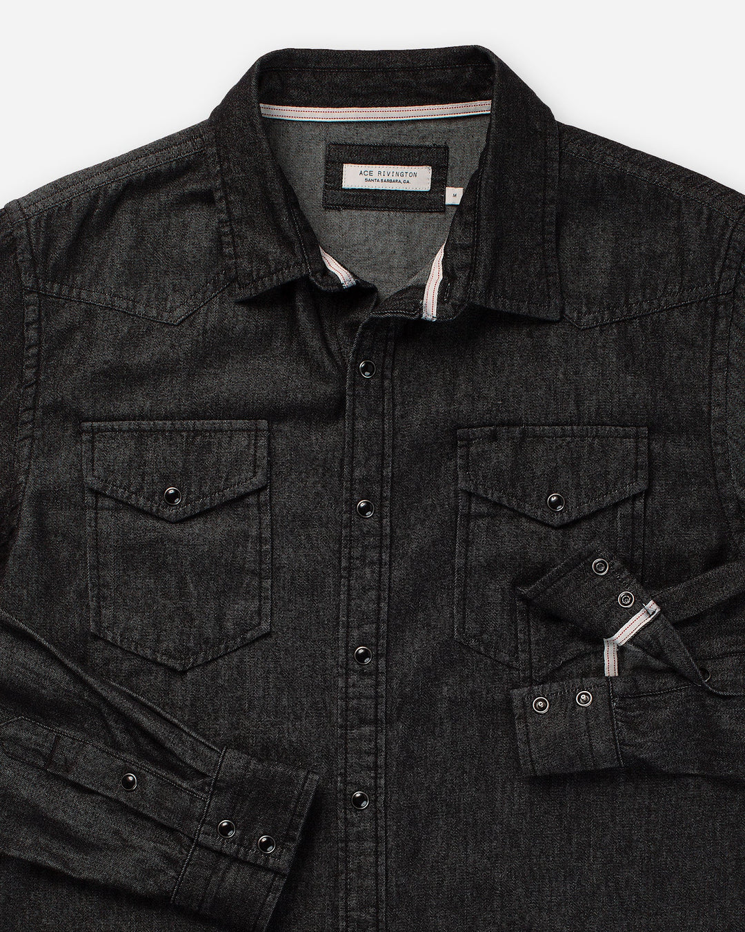 Mid Weight Denim - Western Shirt - Black Rinse