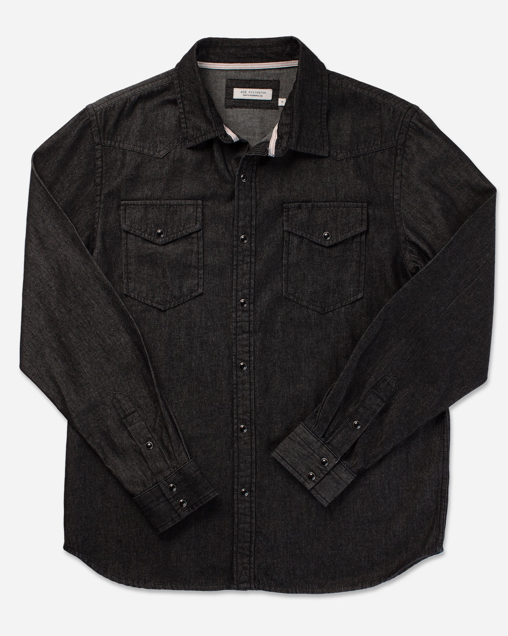 Mid Weight Denim - Western Shirt - Black Rinse