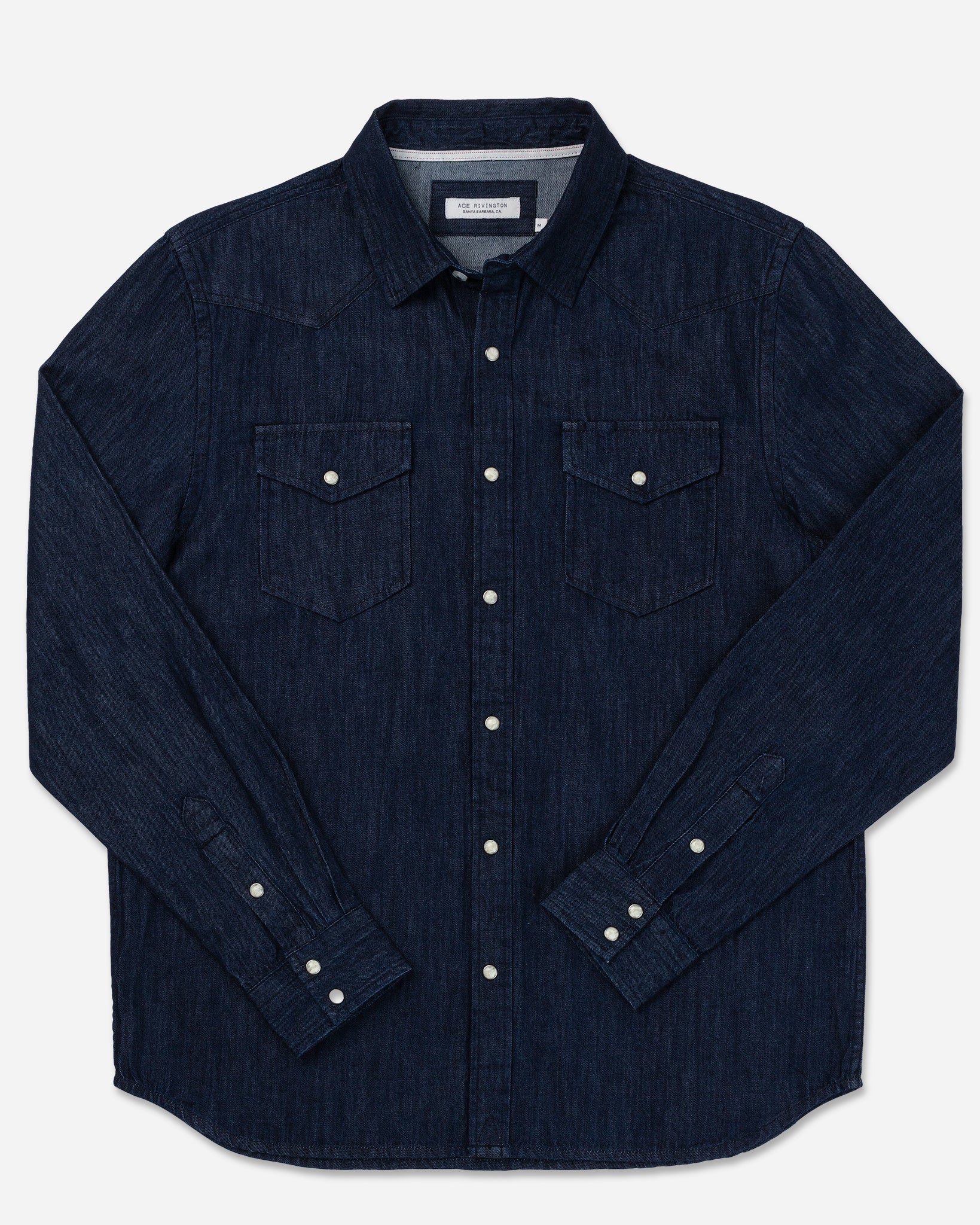 Mid Weight Denim - Western Shirt - Dark Wash