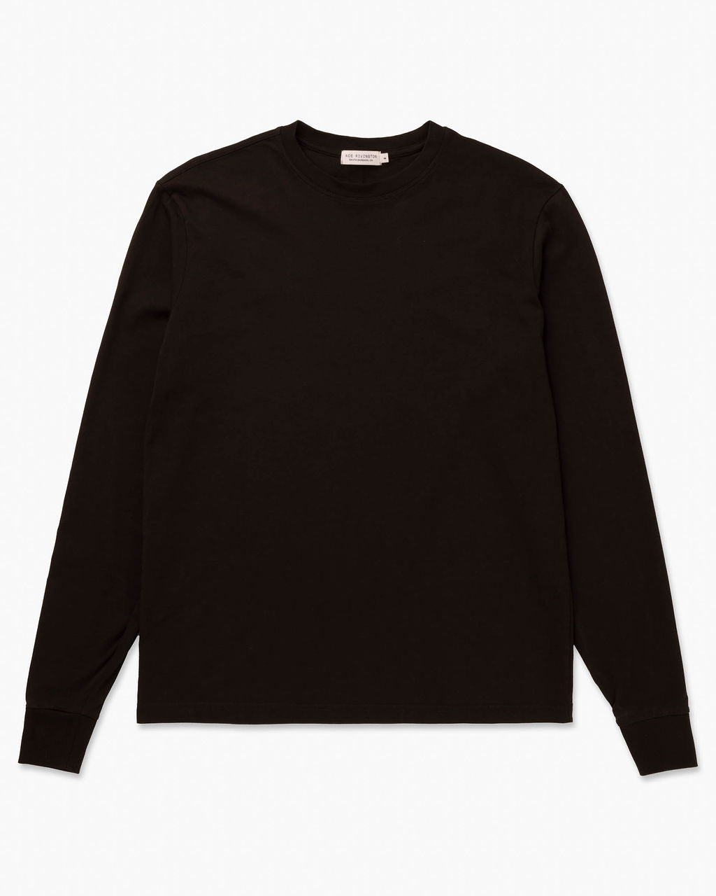 Super Soft "Supima" Cotton Long Sleeve Tee - Black