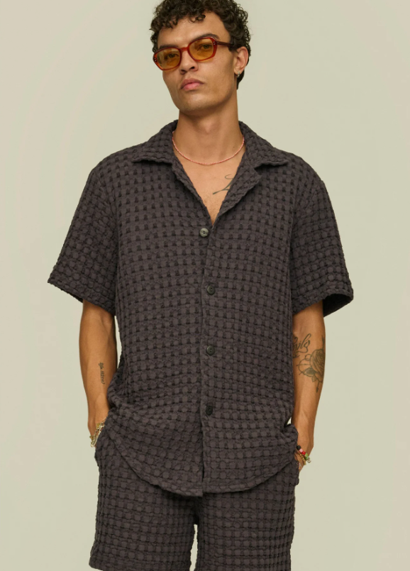 Waffle - Cuba Shirt - Nearly Black