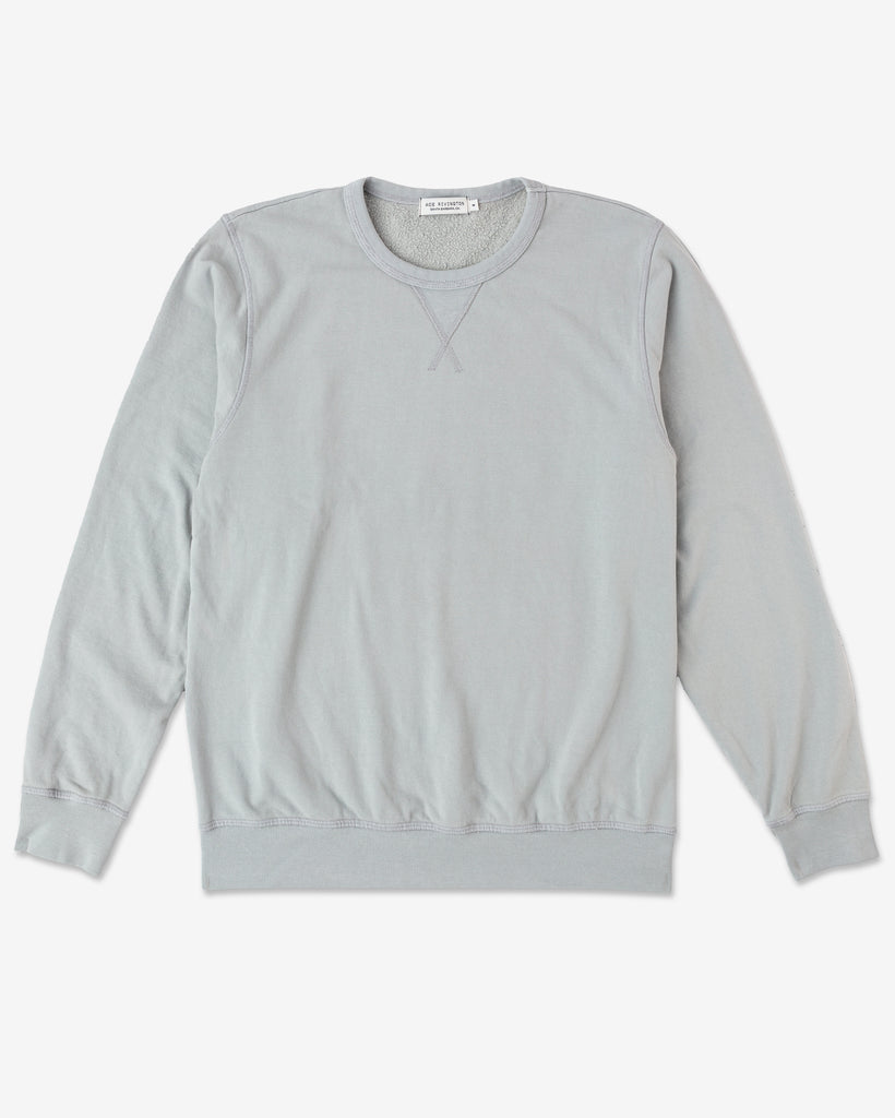 Organic Cotton Sweatshirt - Crewneck - Cloud Blue – Ace Rivington